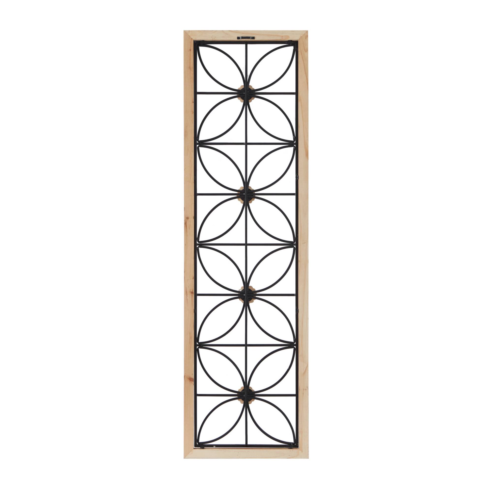 Black Metal Farmhouse Wall Decor, 15" x 1" x 50"